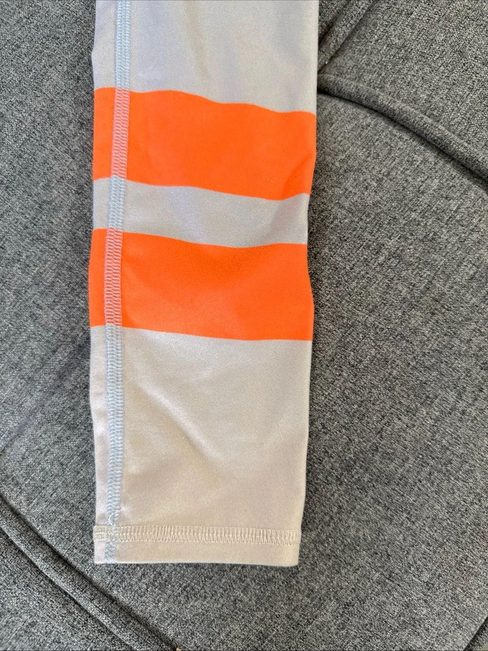 Alo Yoga Leggings Womens XS Blue Ombre Neon Orange Stripe Activewear